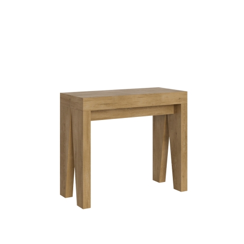 Console extensible design contemporain en bois 90x40-300 Naxy Promotion