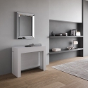 Console extensible blanche pour salle à manger cuisine 90x42-302 Evolve Promotion