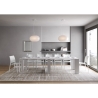 Console extensible blanche pour salle à manger cuisine 90x42-302 Evolve Offre