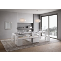 Console extensible avec bancs intégrés gain de place 90x42-302 Evolve 