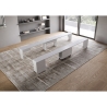 Console extensible avec bancs intégrés gain de place 90x42-302 Evolve 