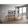 Console extensible avec bancs intégrés gain de place 90x42-302 Evolve 