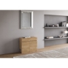 Console extensible avec bancs intégrés gain de place 90x42-302 Evolve 