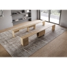 Console extensible avec bancs intégrés gain de place 90x42-302 Evolve 