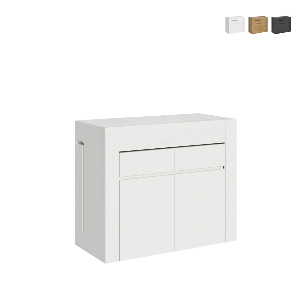 Console extensible avec bancs intégrés gain de place 90x42-302 Evolve Offre