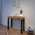Console extensible en bois style industriel 90x40-196 Everyday Small Promotion