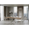 Table extensible moderne pieds croisés en bois 90x180-440 Volantis Offre