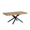 Table extensible design industriel bois anthracite 90x180-440 Famas Vente