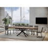 Table extensible design industriel bois anthracite 90x180-440 Famas Offre
