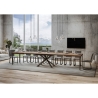 Table extensible design industriel bois anthracite 90x180-440 Famas Remises