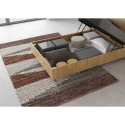 Lit une place et demie avec rangement design moderne 120x190cm Nuamo Modèle