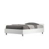 Lit une place et demie 120x200 en bois blanc avec sommier Nuamo Vente