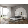 Lit une place et demie 120x200 en bois blanc avec sommier Nuamo Remises
