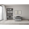 Lit simple 80x190 cm moderne sans sommier gris ciment Nuamo Offre