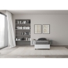 Lit simple avec rangement 80x190 en bois blanc Nuamo Offre