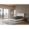 Lit double sans sommier 160x190 blanc avec tête de lit haute New Egos Offre