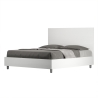 Lit double sans sommier 160x190 blanc avec tête de lit haute New Egos Vente
