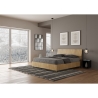 Lit double 160x190cm sans sommier avec tête de lit inclinée Demas Catalogue