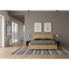 Lit double 160x190cm sans sommier avec tête de lit inclinée Demas Choix