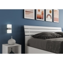 Lit matrimonial 160x200cm avec sommier coffre tête de lit inclinée Ankel Modèle