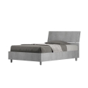 Lit une place et demie avec rangement 120x200 cm tête de lit inclinée Demas Vente