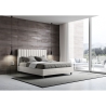 Lit double 160x200 sans sommier avec tête de lit en similicuir Agueda Choix