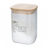 ensemble de 3 bocaux en verre 10x14cm pour café, sucre et sel Victionary Vente