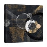 Tableau abstrait noir et or sur toile Canone Arturo Armenti Promotion