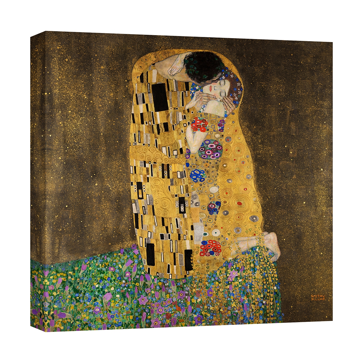 Tableau sur toile canvas Art Nouveau Le Baiser Gustav Klimt Promotion Tableau sur toile canvas Art Nouveau Le Baiser Gustav Klimt Promotion