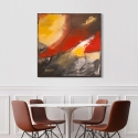Tableau moderne abstrait impression sur toile canvas Fuego H. Romero Remises