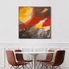Tableau moderne abstrait impression sur toile canvas Fuego H. Romero Remises