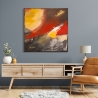 Tableau moderne abstrait impression sur toile canvas Fuego H. Romero Vente