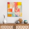 Tableau abstrait coloré sur toile canvas Estate lontana Italo Corrado Vente