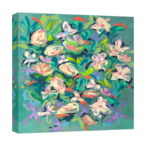 Tableau floral abstrait impression colorée Waterlily Pond Kelly Parr Promotion