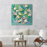 Tableau floral abstrait impression colorée Waterlily Pond Kelly Parr Vente