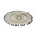 Ensemble de 6 sets de table décoratifs design géométrique 38cm Noir avec franges Offre