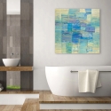 Tableau abstrait impression sur toile moderne Monochrome Mer Lucas Remises