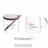 Ensemble pot à lait sucrier en verre avec cuillère et couvercle 320 ml Victionary Remises