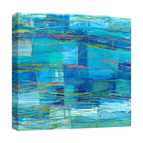 Tableau abstrait sur toile Monocrome Océan Lucas Promotion