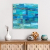 Tableau abstrait sur toile Monocrome Océan Lucas Remises