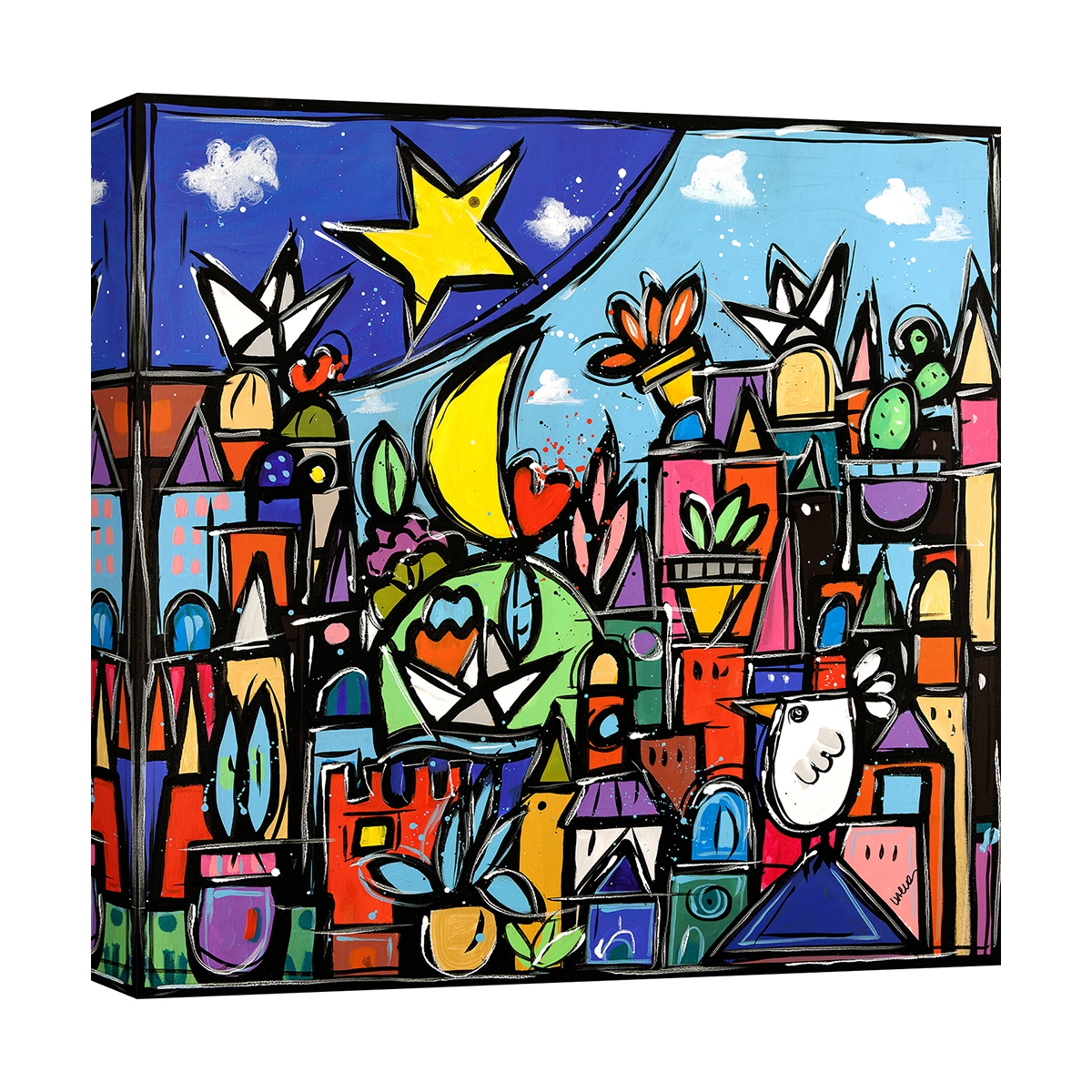Tableau moderne paysage coloré sur toile Educatissimo Caos Wallas Promotion Tableau moderne paysage coloré sur toile Educatissimo Caos Wallas Promotion