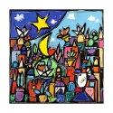 Tableau moderne paysage coloré sur toile Educatissimo Caos Wallas Offre