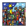 Tableau moderne paysage coloré sur toile Educatissimo Caos Wallas Offre
