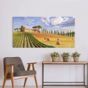 Tableau sur toile paysage contemporain Collines toscanes Adriano Galasso Vente
