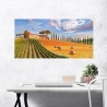 Tableau sur toile paysage contemporain Collines toscanes Adriano Galasso Remises