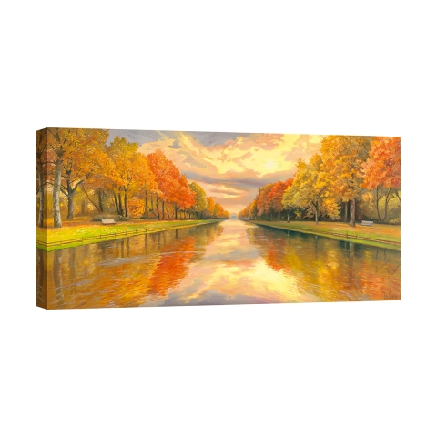 Impression sur toile forêt et bois Boulevard sur l'eau Adriano Galasso Promotion