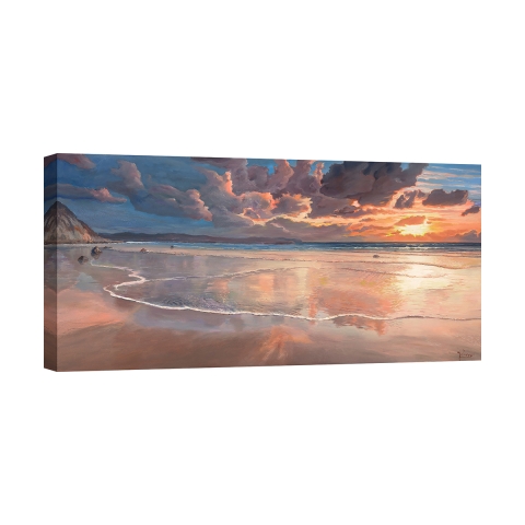 Tableau imprimé sur toile paysage marin Aube sur la mer Adriano Galasso Promotion