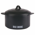 Salière compacte en grès noir avec couvercle 320 ml Bigismore Vente