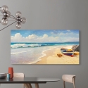 Tableau imprimé sur toile pour salon Vagues sur la plage Adriano Galasso Remises