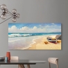 Tableau imprimé sur toile pour salon Vagues sur la plage Adriano Galasso Remises